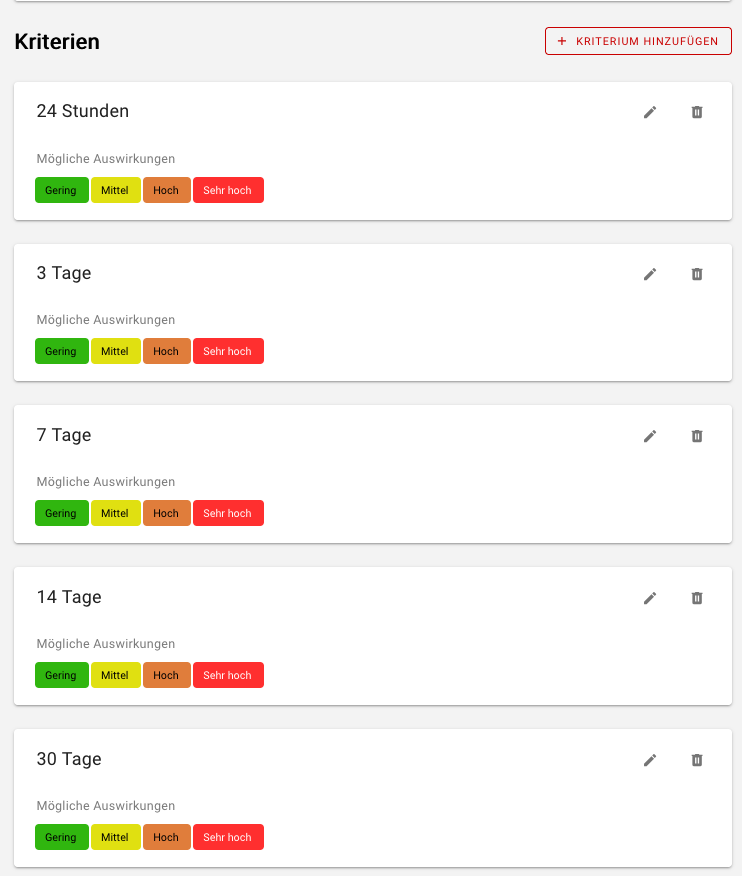 Manage time horizons, damage categories, and damage scenarios in the BCMRA