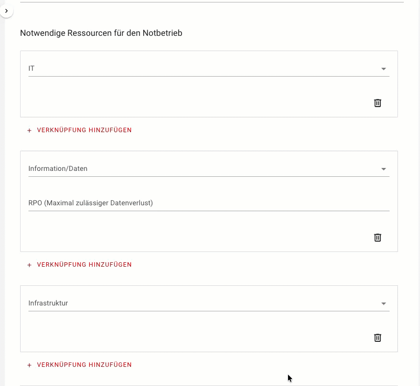 Illustration of resource dependencies