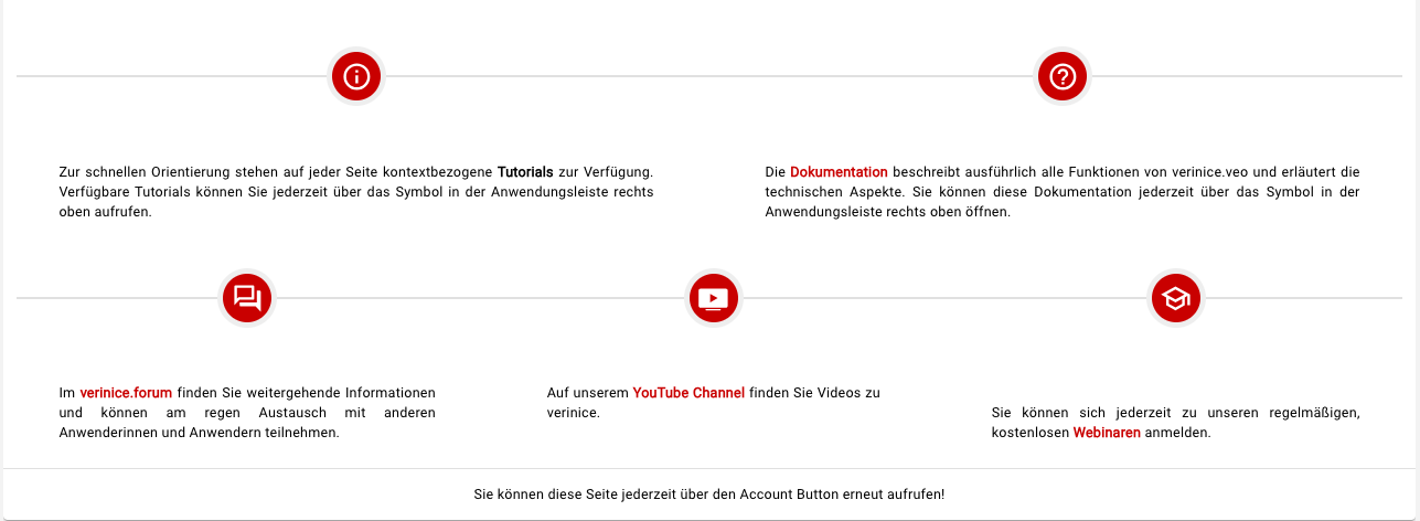 Weitere Schritte